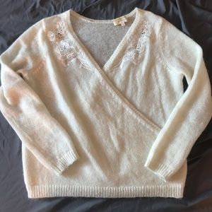Sezane Ivory Sweater